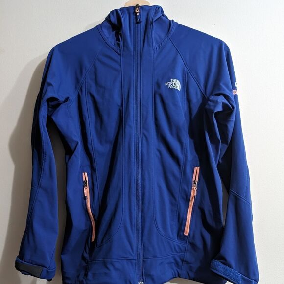 NORTH FACE SUMMIT SERIES BLUE SIZE S HOODED WINDSTOPPER - Picture 3 of 8